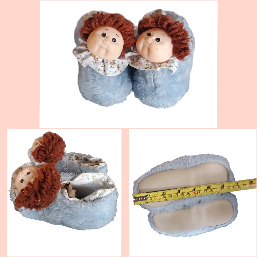 Vintage cabbage patch kids blue slippers